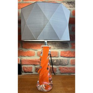 orange table lamp by stuart wiltshire glass