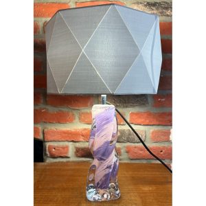 purple table lamp