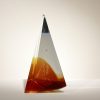 Orange Cast Glass Sculpture Antoine Rault