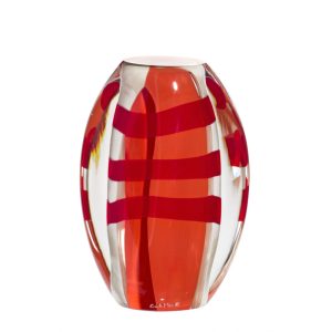 Oval Glass Vase Carlo Moretti