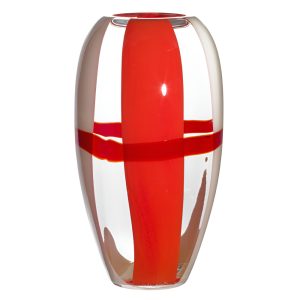 Striped Glass Vase