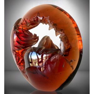 Art sculpture by Petr Stacho Glass