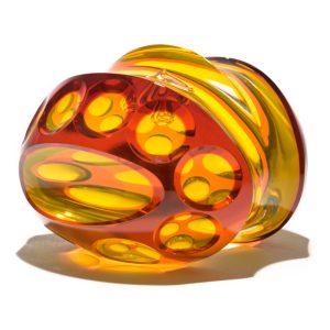 Division Glass Sculpture 'Life Cycle' by Steve Frey Glass