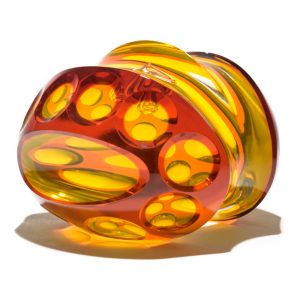 Division Glass Sculpture 'Life Cycle' by Steve Frey Glass