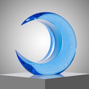 Crescent Moon Sculpture by Ela Smrček