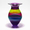 Handblown Glass Vases Violet Lime Cranberry Lagoon Grape