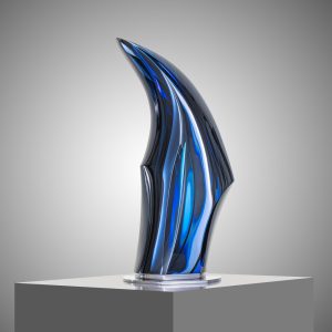 Modern Glass Sculpture Jaroslav Prošek