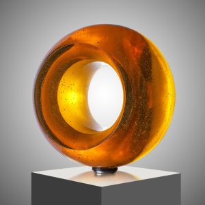 Round Sculpture Vlastimil Beránek Glass Artist