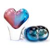 Crystal Heart Vase Loranto Glass