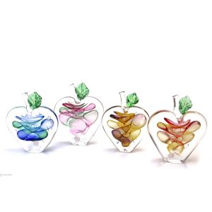 Glass Apple Paperweight