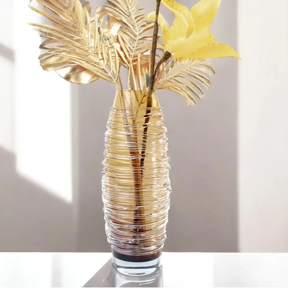 Glass Crystal Vases 'Spiral' by Loranto Glass - Image 8