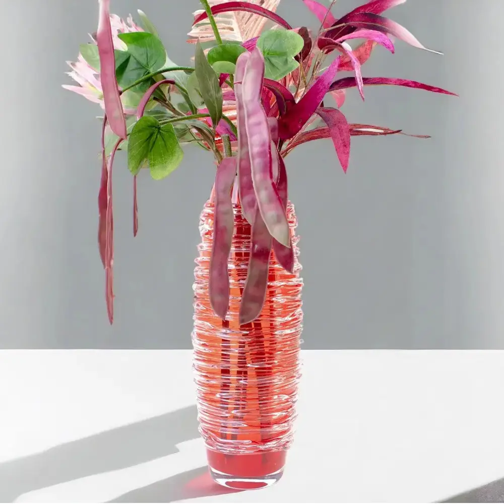 Glass Crystal Vases 'Spiral' by Loranto Glass - Image 9