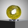 Yellow Sculpture 'Wind Ward' Jaroslav Prošek Glass