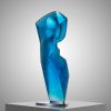 Angular Sculpture 'Warrior' by Jaroslav Prošek Glass