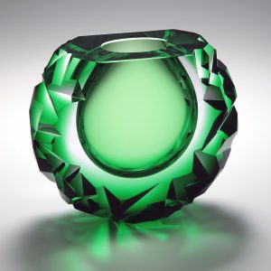 Cut Glass Vase Bystro Design