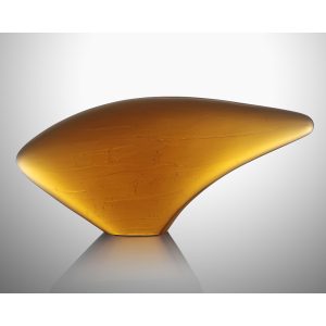 Orange Glass Sculpture Bystro Design