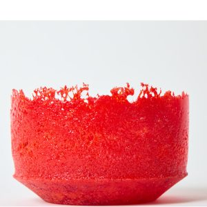 Red Glass Art by Keith Dymond