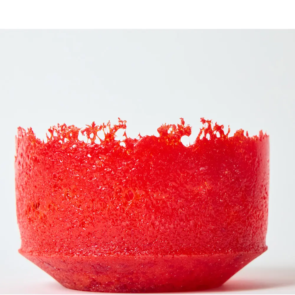 Red Glass Art by Keith Dymond