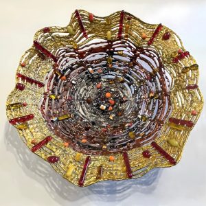 Handmade Glass Platters by Janine Altman