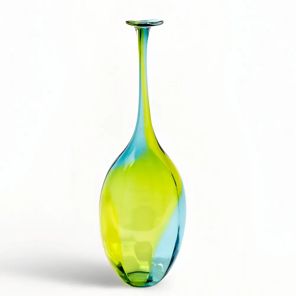 Kosta Boda Green Vase Optic Forest Green