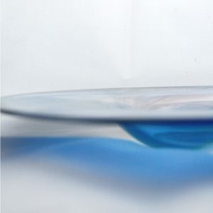 Blue Glass Platters by Katherine J Austin