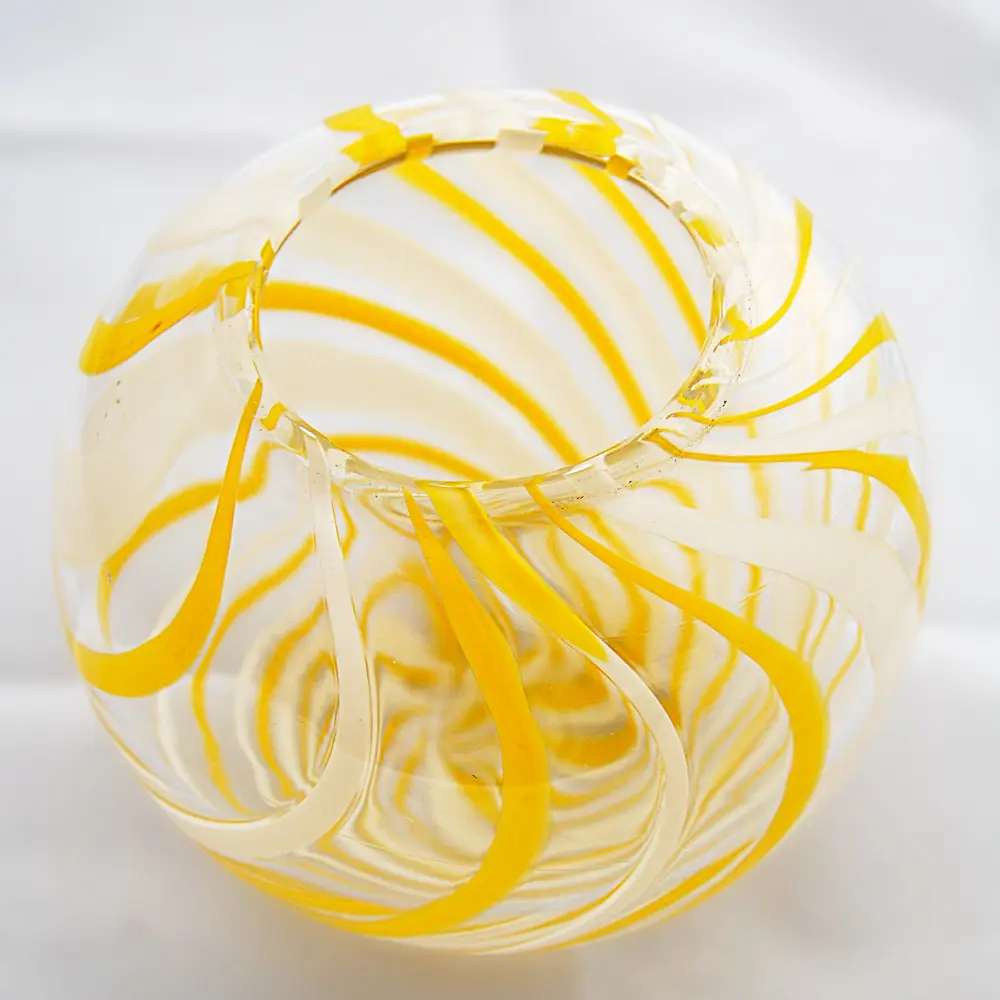 Yellow Vase by Katherine J Austin Glass