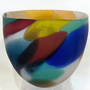Round Glass Bowl by Will Shakspeare
