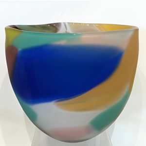 Round Glass Bowl by Will Shakspeare