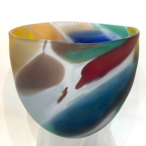 Round Glass Bowl by Will Shakspeare