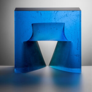 Blue Glass Sculptures