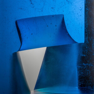 Blue Glass Sculptures by Ivana Mašitová