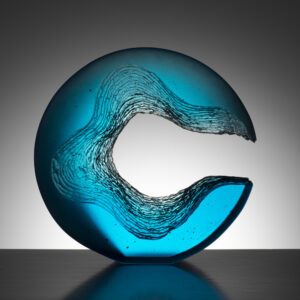 Ocean Blue Glass by Ivana Mašitová Glass
