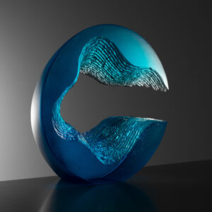 Ocean Blue Glass by Ivana Mašitová Glass