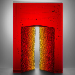 Unique Art Glass Sculpture by Ivana Mašitová